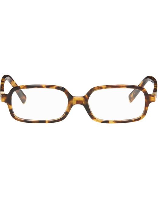 Miu Miu Brown 'Miu Regard' Light Glasses