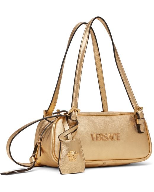 Versace Tag Bowling Metallic Mini Bag