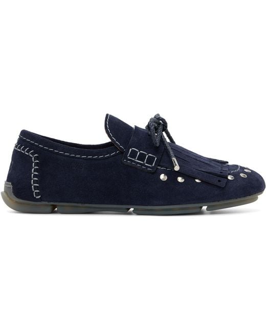 Wales Bonner Women's Blue Montego Tasseled Loafers