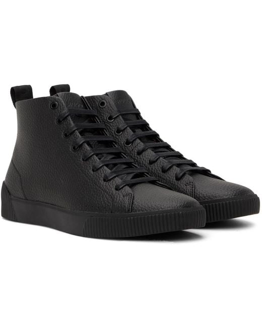 【関税込み】BOSS ブラック Zero Hito ハイカットスニーカー メンズ BOSS Zero Hito ハイカットスニーカー ブラック | Lyst