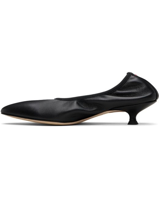 Aeyde Black Hermia Heels