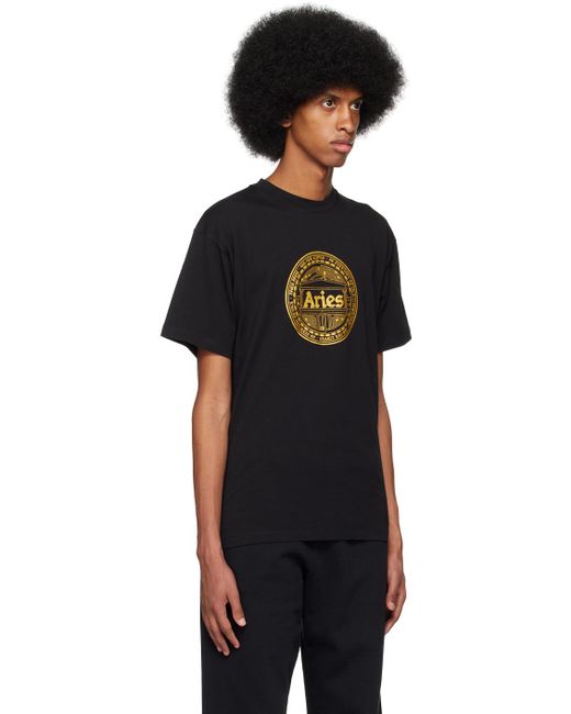 Aries Black Nu-money T-shirt for men