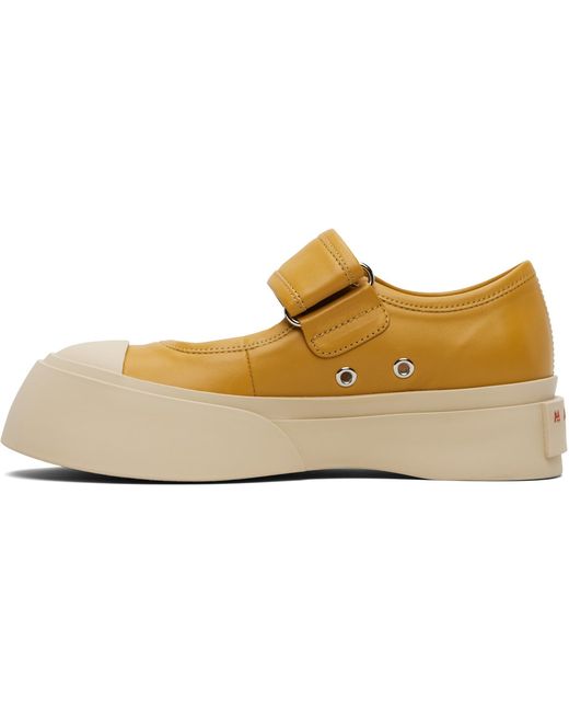 Marni Black Nappa Leather Mary Jane Ballerina Flats