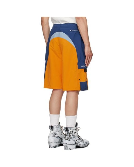 Martine Rose Orange Board Swim Shorts for men