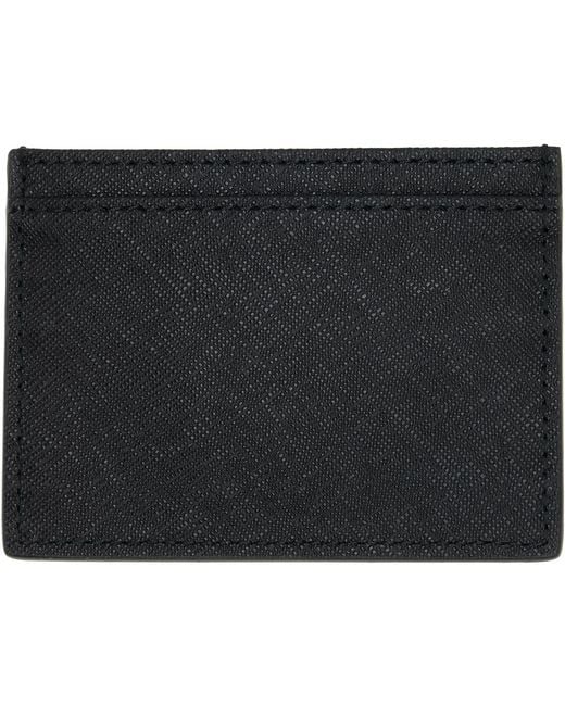 Vivienne Westwood Black Flat Card Holder for men