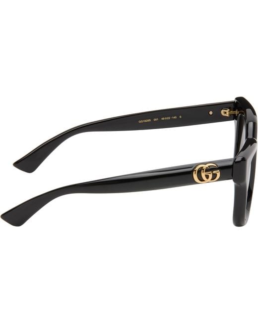 Gucci Black Round Frame Sunglasses