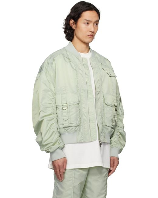 Blouson Aviateur Utilitaire Vert En Nylon Feng Chen Wang pour homme en coloris Multicolor