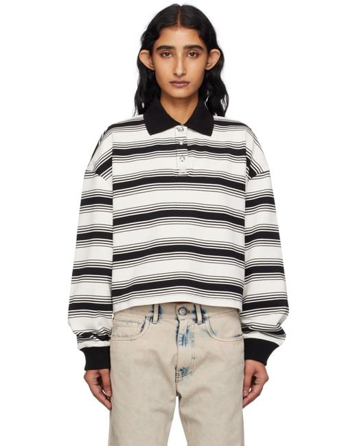 Amiri Multicolor Ma Stripe Oversized Polo