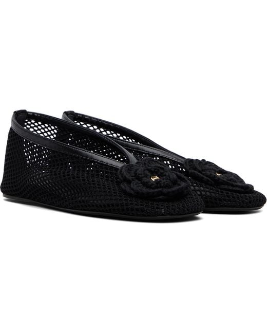 Ganni Black Jenny Ballerina Flats