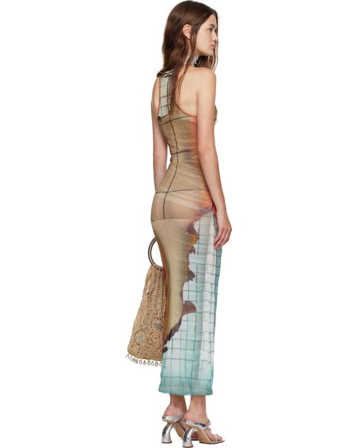 Jean Paul Gaultier Black 'The Long Fire' Maxi Dress
