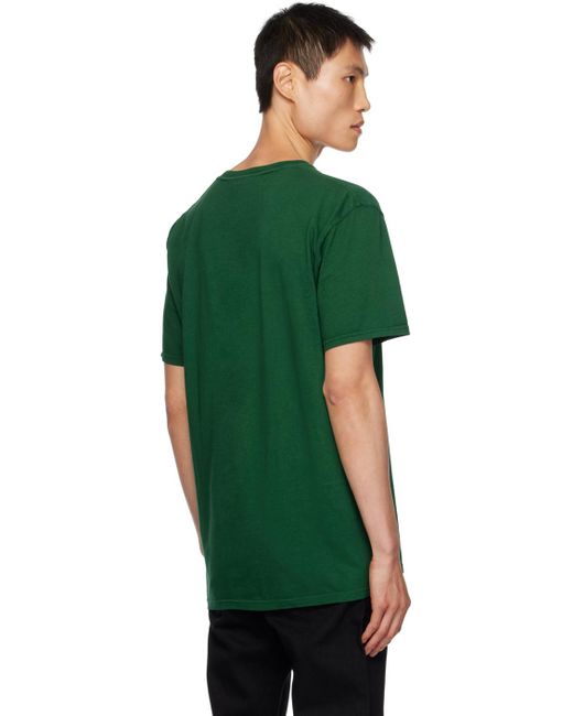 Noah NYC Green Pocket T-shirt for men