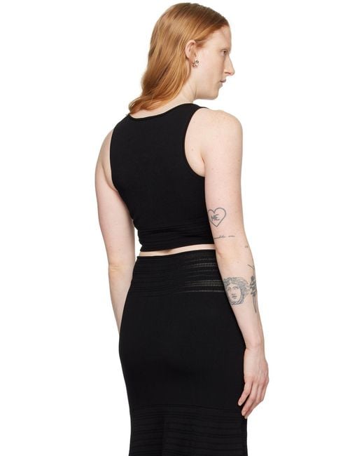 Camisole Noire À Col En V Modifié Victoria Beckham en coloris Black