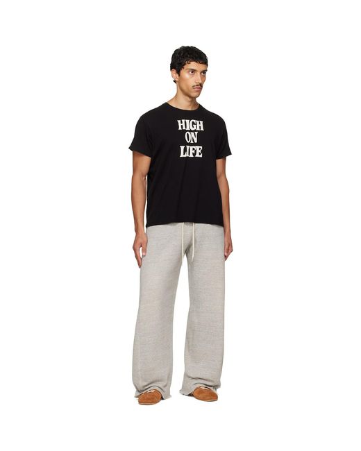 R13 Gray Relaxed Darted Sweatpants for men