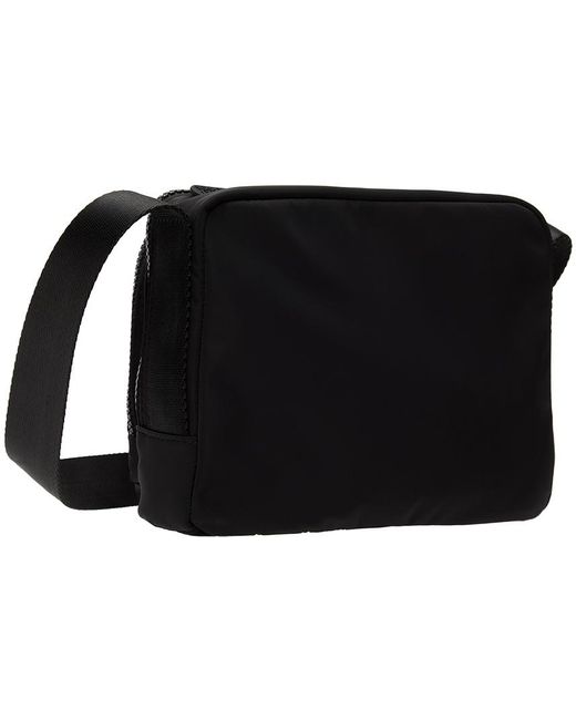 Versace Black Bonded Messenger Bag for men