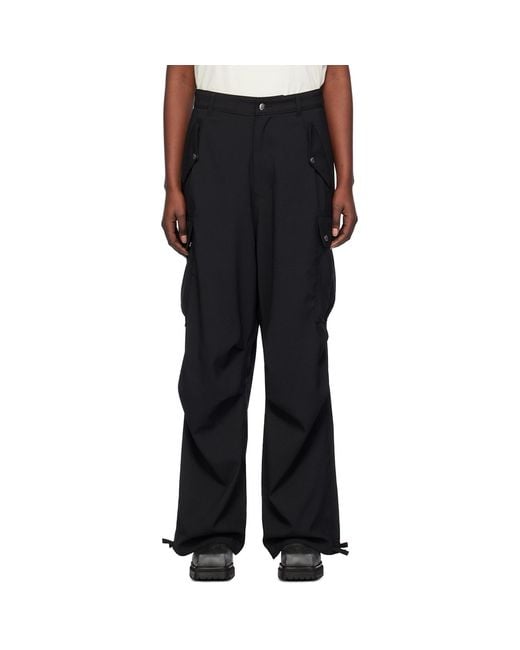 Rhude Black Cargo Pocket Trousers