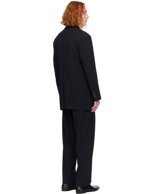メンズ Giorgio Armani ダブルブレスト スーツ Black