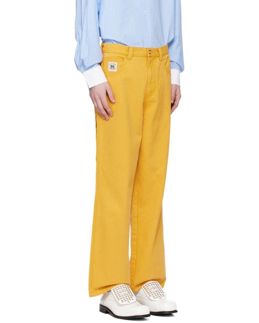 Pantalon 'knolly brook' jaune Bode pour homme en coloris Yellow