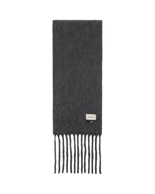 Holzweiler Black Aster Solid Scarf for men