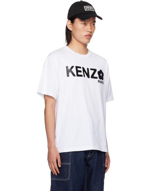 KENZO White Paris Boke Flower 2.0 T-Shirt for men