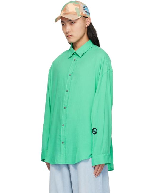 Acne Green Button-up Shirt for men