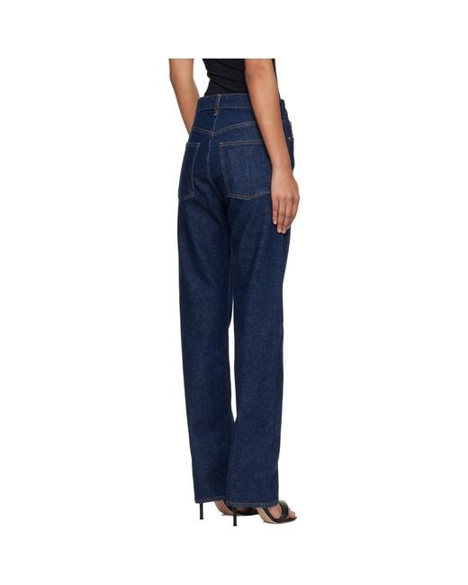 Agolde Blue Mid Rise Kick Boot Jeans
