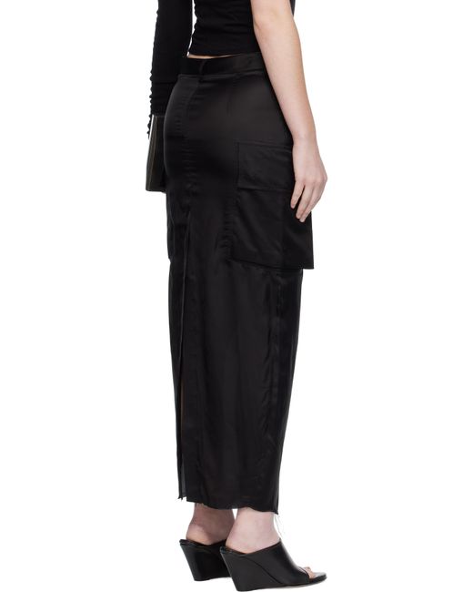 Rick Owens ブラック Concordians Firbanks ミディアムスカート Black