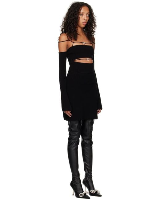 Mach & Mach Black Stormi Minidress