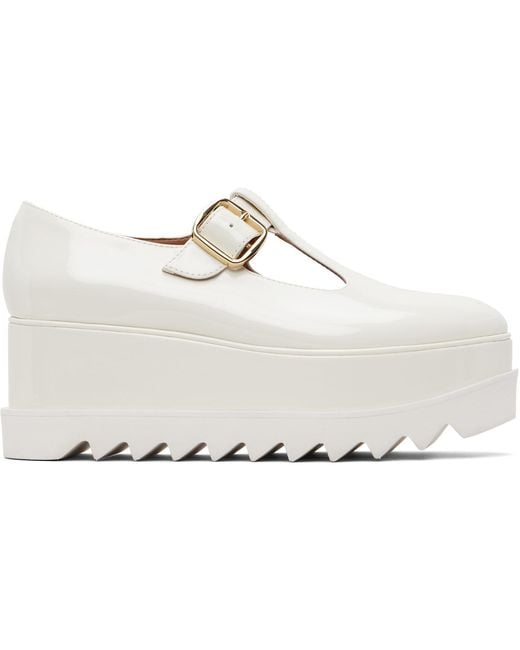 Stella McCartney Black Elyse T-Bar Platform Mary Jane Derbys