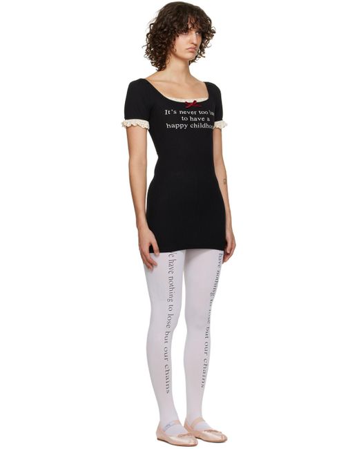 PRAYING Childhood ミニワンピース ブラック | Lyst 