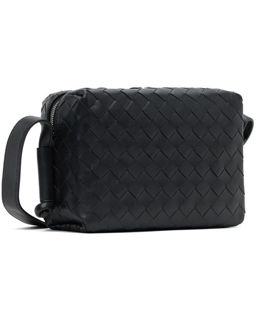 Bottega Veneta Black Gray Zip Bag for men