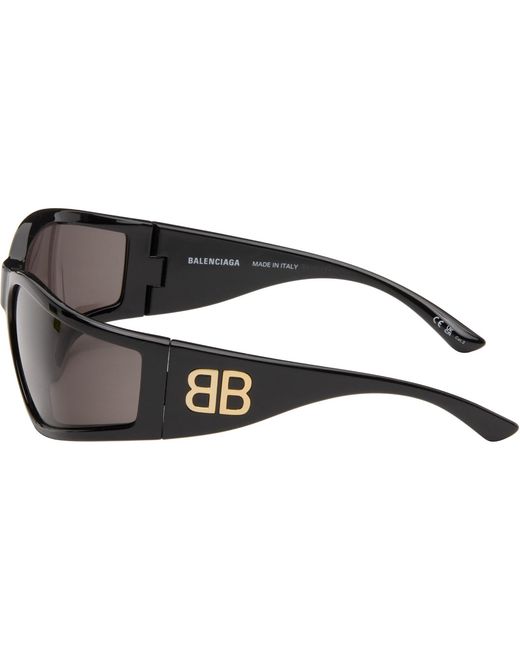 Balenciaga Black Sunset D-Frame Sunglasses for men