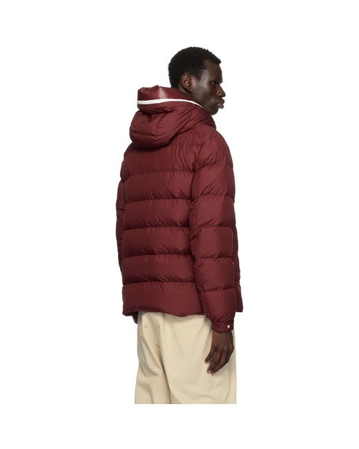 Moncler Red Cardere Short Down Jacket for men