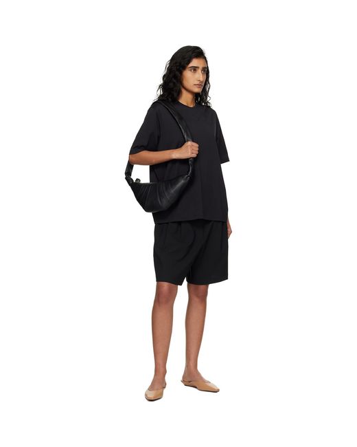 Frankie Shop Black Harper Soft Organic T-Shirt