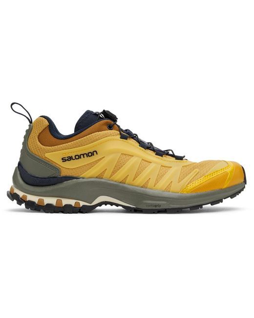 Salomon Blue Yellow & Navy Xa-pro Fusion Advanced Sneakers for men