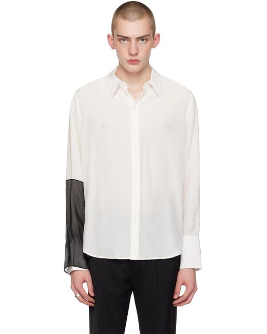 Helmut Lang White Relaxed Shirt for men