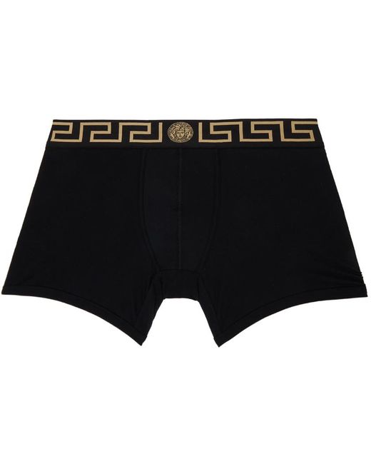 Versace Black Greca Border Boxers for men