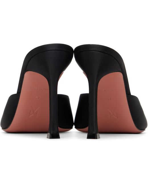 AMINA MUADDI Black Alexa Slipper 95 Heeled Sandals