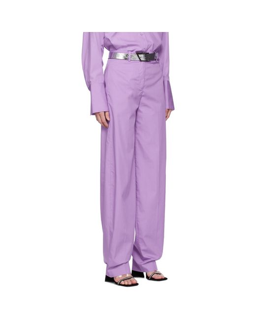 The Attico Purple jagger Trousers