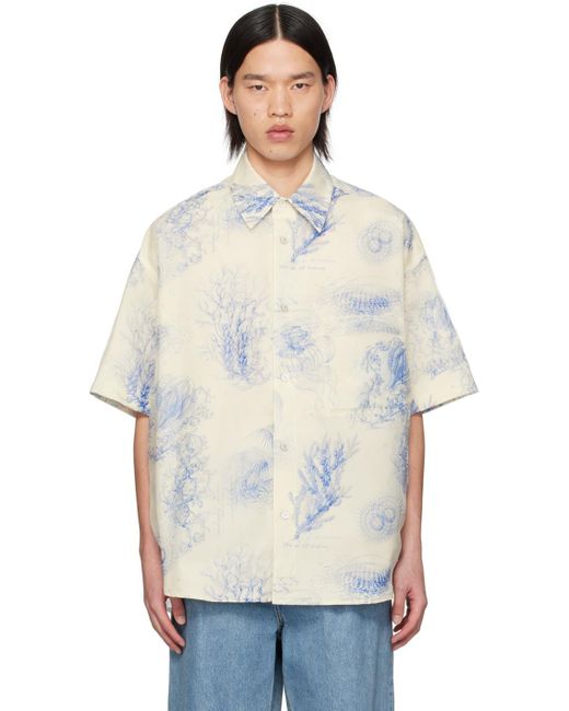 Wooyoungmi White Off- Overlay Shirt for men