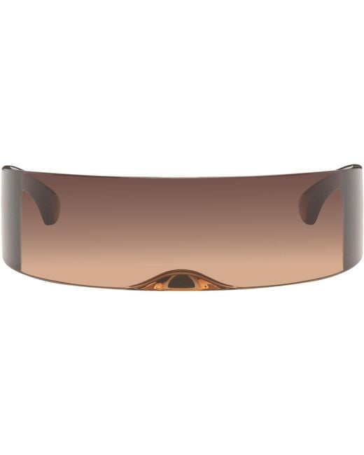 MM6 by Maison Margiela Black Ssense Exclusive Shield Sunglasses