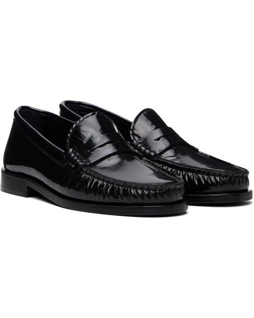 Aeyde Black Terry Polido Loafers