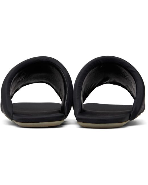 MM6 by Maison Margiela Black Padded Sandals for men