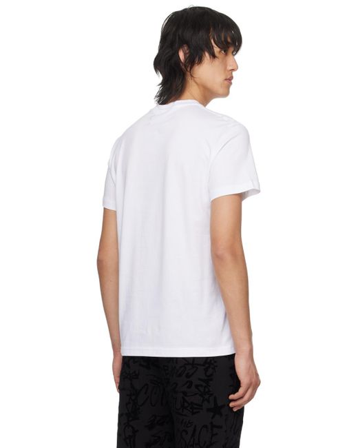 Versace White V-emblem T-shirt for men