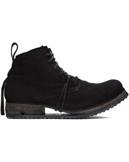Boris Bidjan Saberi Black 'boot 4' Boots for men