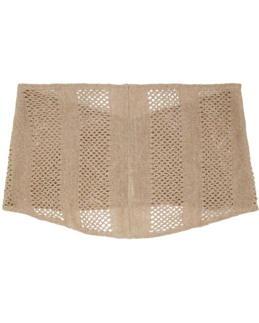 Our Legacy Black Beige Triangular Scarf for men