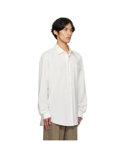 The Row White Thane Shirt for men