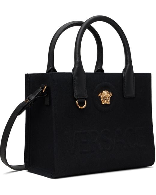 Versace Black 'La Medusa' Mini Bag