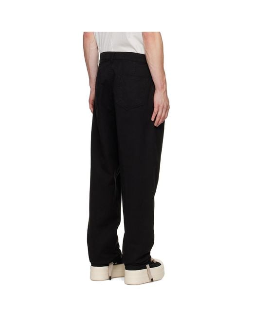 Rick Owens Black Tower Joris Trousers for men