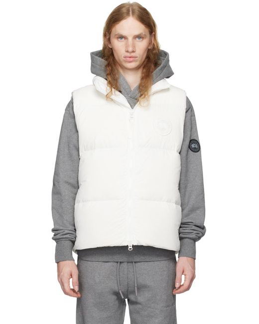 Mens white down vest online