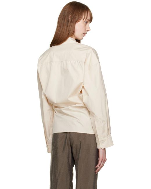 Lemaire Natural Off- Twisted Shirt